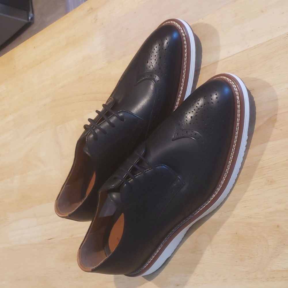 Johnson and Murphy Upton Wingtip Black Derby Size 9